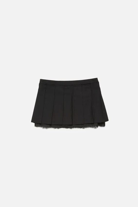 Mini pleated skirt