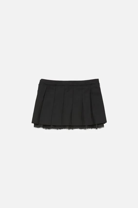 Mini pleated skirt