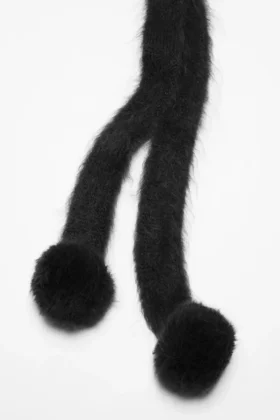 Mohair cap with earflaps