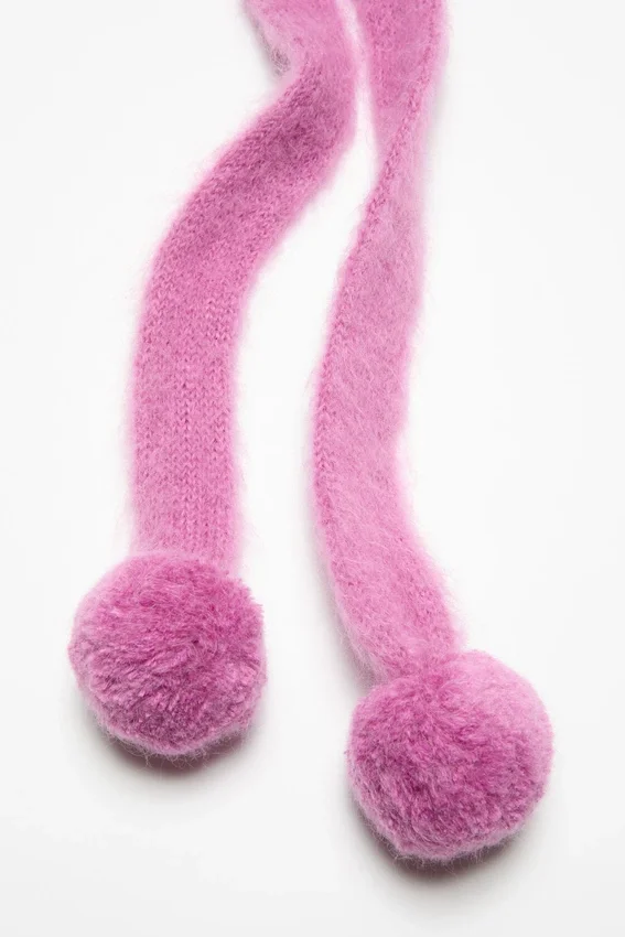 Mohair cap with earflaps
