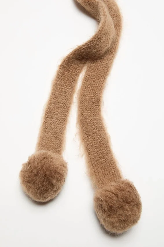 Mohair cap with earflaps