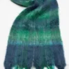 Mohair check scarf