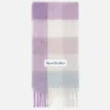 Mohair checked scarf