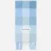 Mohair checked scarf