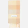 Mohair checked scarf