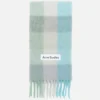 Mohair checked scarf