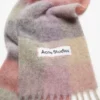 Mohair checked scarf