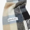 Mohair checked scarf
