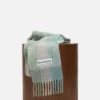 Mohair checked scarf