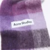 Mohair checked scarf