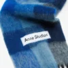Mohair checked scarf