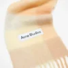 Mohair checked scarf