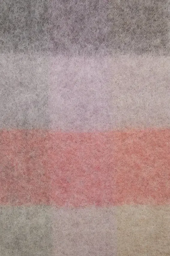 Mohair checked scarf