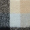 Mohair checked scarf