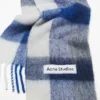 Mohair checked scarf