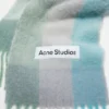Mohair checked scarf