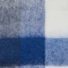 Mohair checked scarf