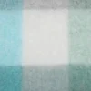 Mohair checked scarf