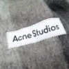 Mohair checked scarf