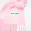 Mohair checked scarf