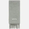 Mohair logo scarf