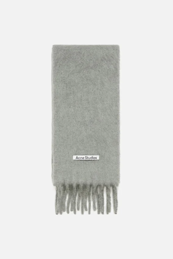 Mohair logo scarf