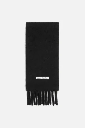 Mohair logo scarf