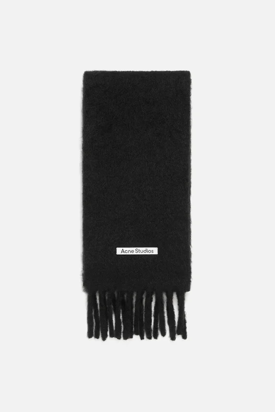 Mohair logo scarf