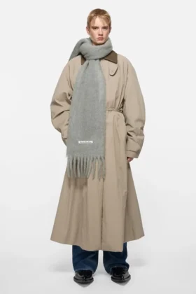Mohair logo scarf