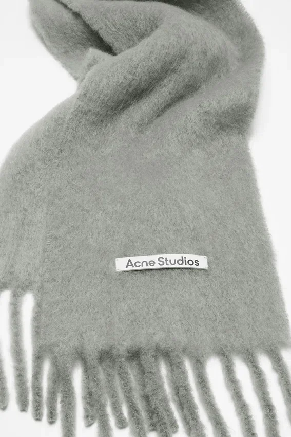 Mohair logo scarf