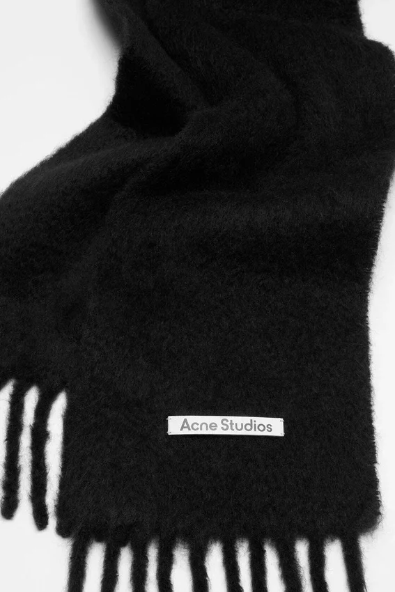 Mohair logo scarf