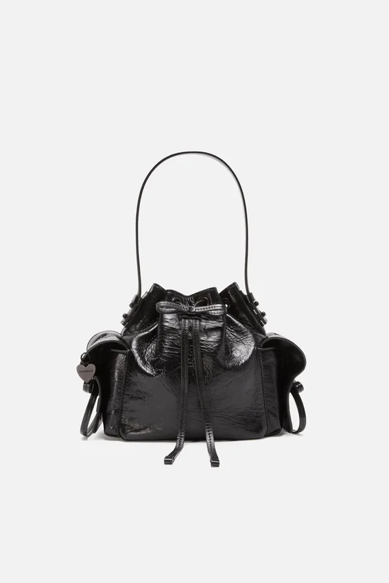 Multipocket Mini Bucket Bag