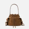 Multipocket mini bucket bag