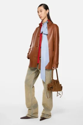 Multipocket mini bucket bag