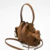 Multipocket mini bucket bag