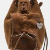 Multipocket mini bucket bag