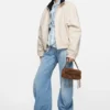 Multipocket suede micro bag