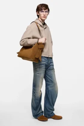 Musubi suede midi bag
