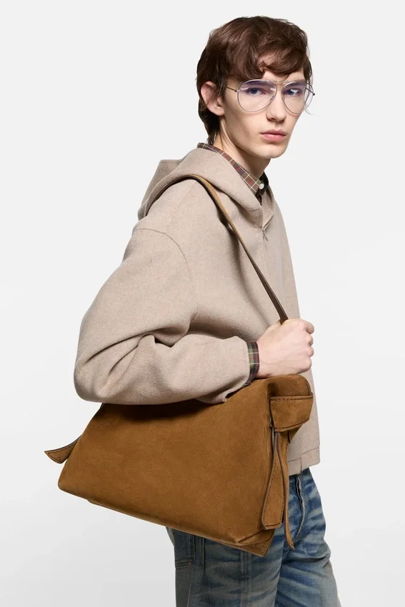 Musubi suede midi bag