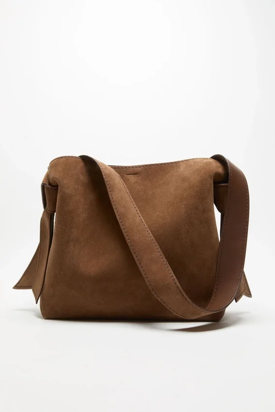 Musubi suede midi bag