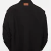 Nylon jacket with shearling collar