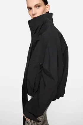 Nylon logo jacket
