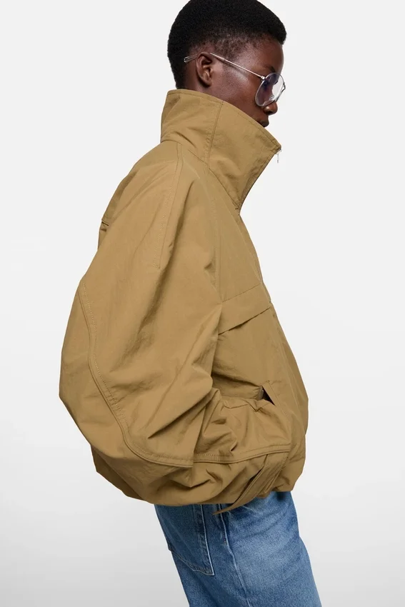 Nylon logo jacket