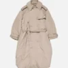 Padded trench coat