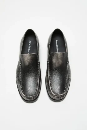 Painted leather loafers