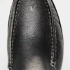 Painted leather loafers