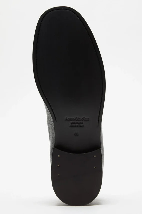 Painted leather loafers