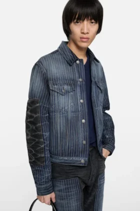 Patchwork denim jacket