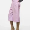 Pink denim shorts