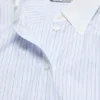 Pinstripe button-up shirt